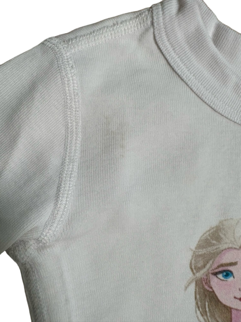 Disney Frozen 2 Elsa Organic Cotton Pajama Set Girls Size 5 Snowflake PJs - Picture 3 of 5